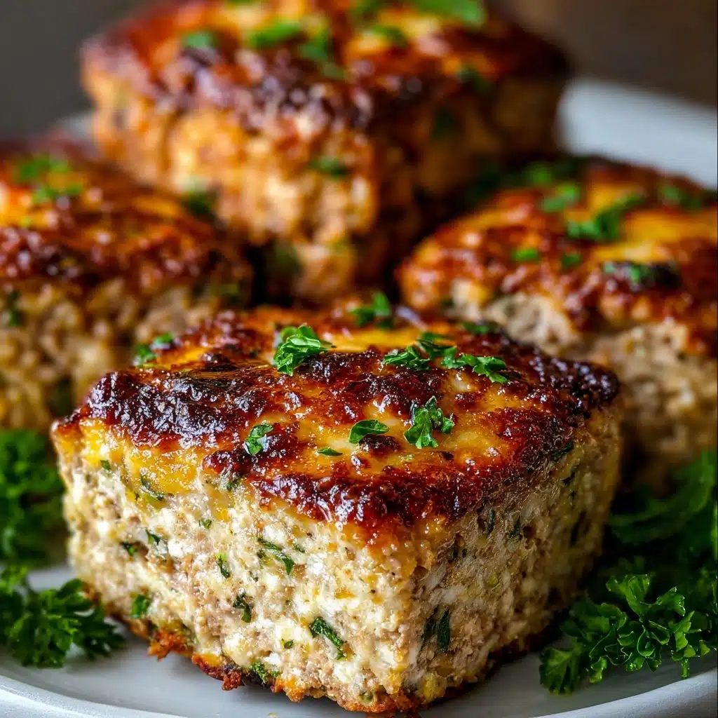 Garlic Parmesan Chicken Meatloaves Recipe - Recipe Image