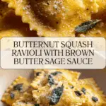 Best Butternut Squash Ravioli with Brown Butter Sage Sauce Recipe