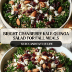 Cranberry Kale Quinoa Salad Recipe