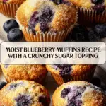 Moist Baked Blueberry Muffins Recipe