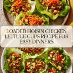 Loaded Hoisin Lettuce Cups with Chicken Recipe