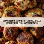 Cranberry Turkey Stuffing Balls Recipe