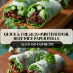20 Minute Thai Basil Beef Rolls: Quick and Delicious Recipe