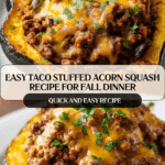 Taco Stuffed Acorn Squash Recipe