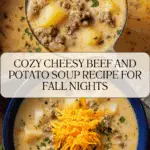 Cheesy Beef and Potato Soup Recipe