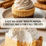 MINI NO BAKE PUMPKIN CHEESECAKES Recipe