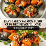 Easy Baked Salmon Sushi Cups (Viral Recipe) Recipe