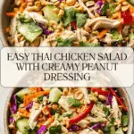 Thai Chicken Salad Recipe with Peanut Dressing Recipe