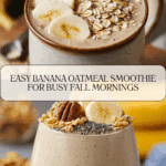 Banana Oatmeal Energy Smoothie for Busy Mornings Recipe