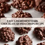 3-Ingredient Dark Chocolate Quinoa Crisps Recipe