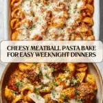 Easy Meatball Pasta Bake Recipe