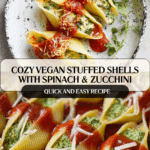 Vegan Stuffed Shells with Spinach Recipe