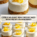Citrus-Infused No-Bake Mini Cheesecakes Recipe