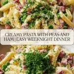 Pasta with Peas and Ham Recipe