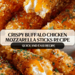 Buffalo Chicken Mozzarella Sticks Recipe