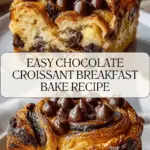 Decadent Chocolate Croissant Breakfast Bake Recipe