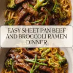 Sheet Pan Beef and Broccoli Ramen Recipe