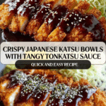 Japanese Katsu Bowls with Tonkatsu Sauce Recipe