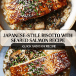 Japanese Style Risotto with Seared Salmon Recipe