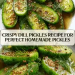 Crispy Dill Pickle Recipe