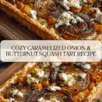 Caramelized Onion Butternut Squash Tart Recipe