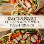 Thai Peanut Chicken Wraps Recipe
