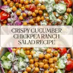 Crispy Cucumber Chickpea Ranch Salad Recipe