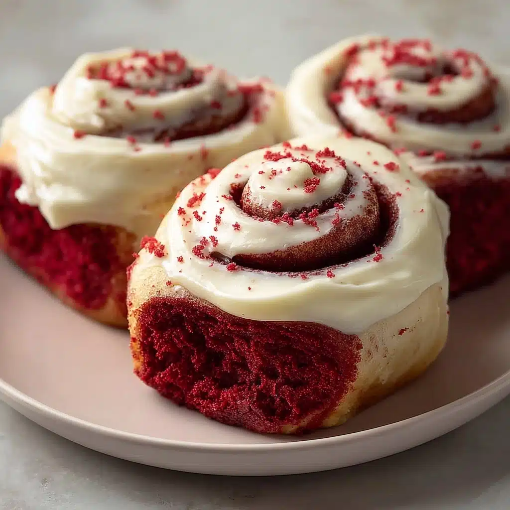Red Velvet Cinnamon Rolls Recipe - Recipe Image