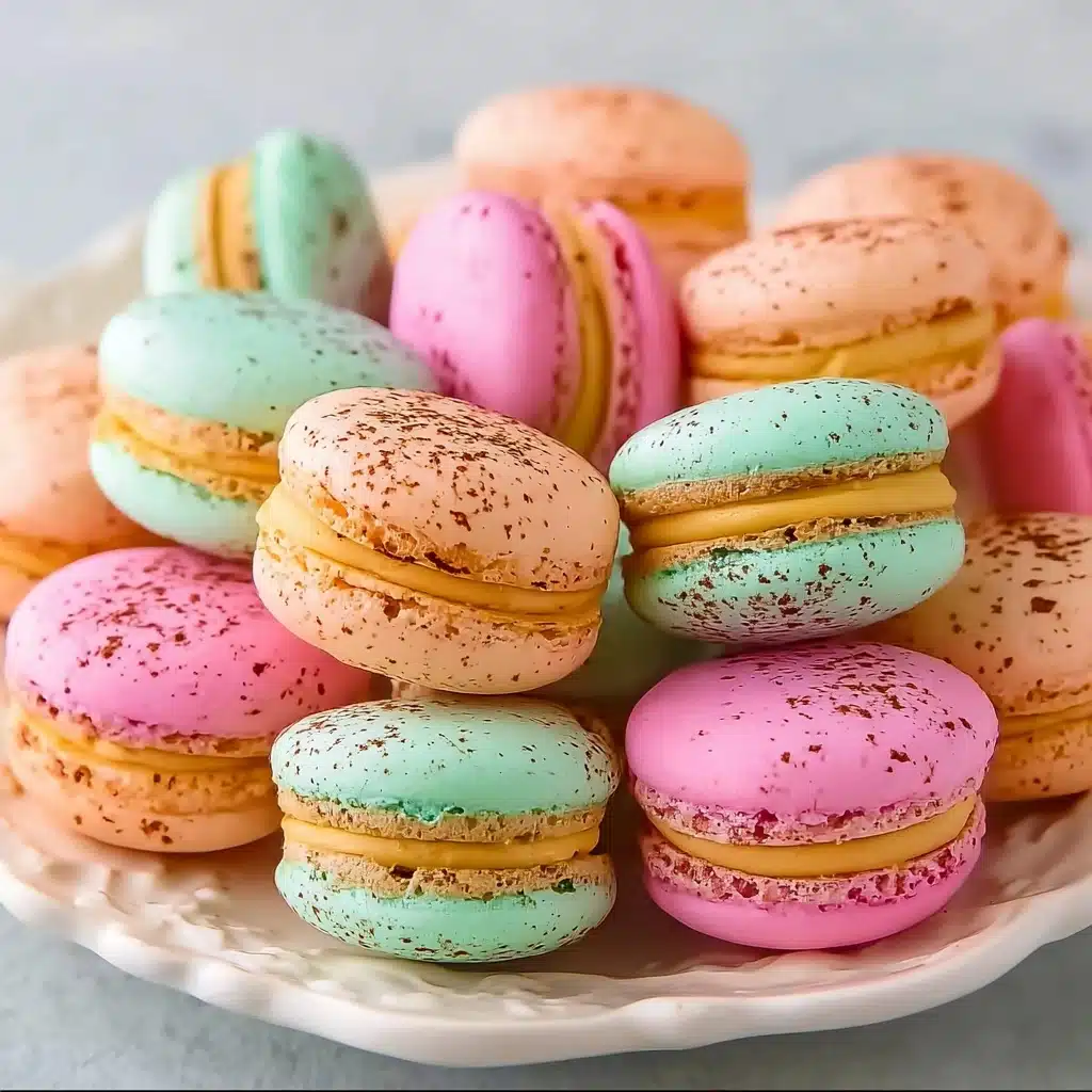 Peach Raspberry Macarons Recipe - Recipe Image
