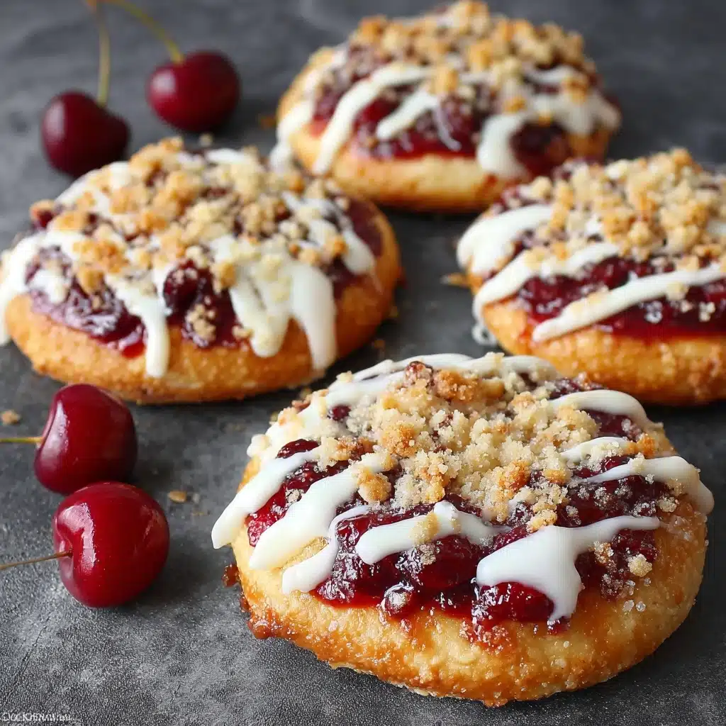 Cherry Streusel Pastries (German Kirschtaler) Recipe - Recipe Image