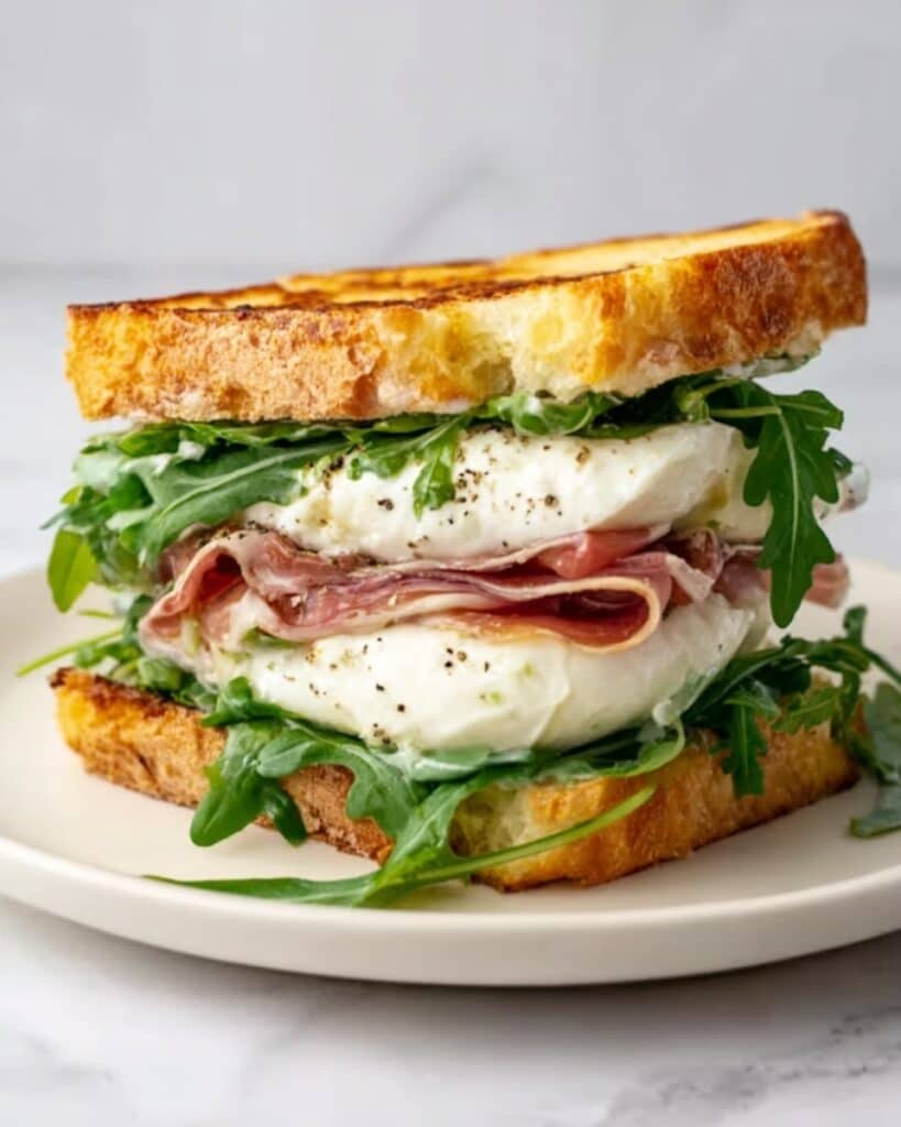 Mozzarella Prosciutto Sandwiches Recipe