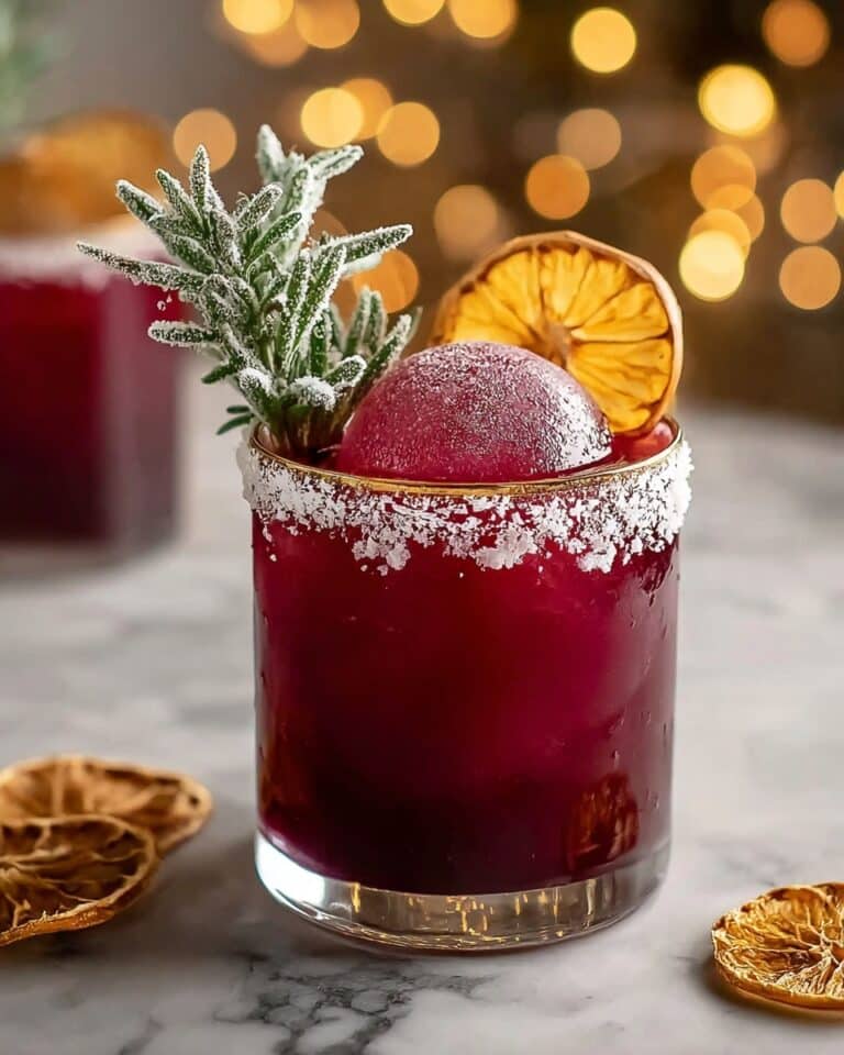 Sparkling Cranberry Rosemary Cocktail Recipe