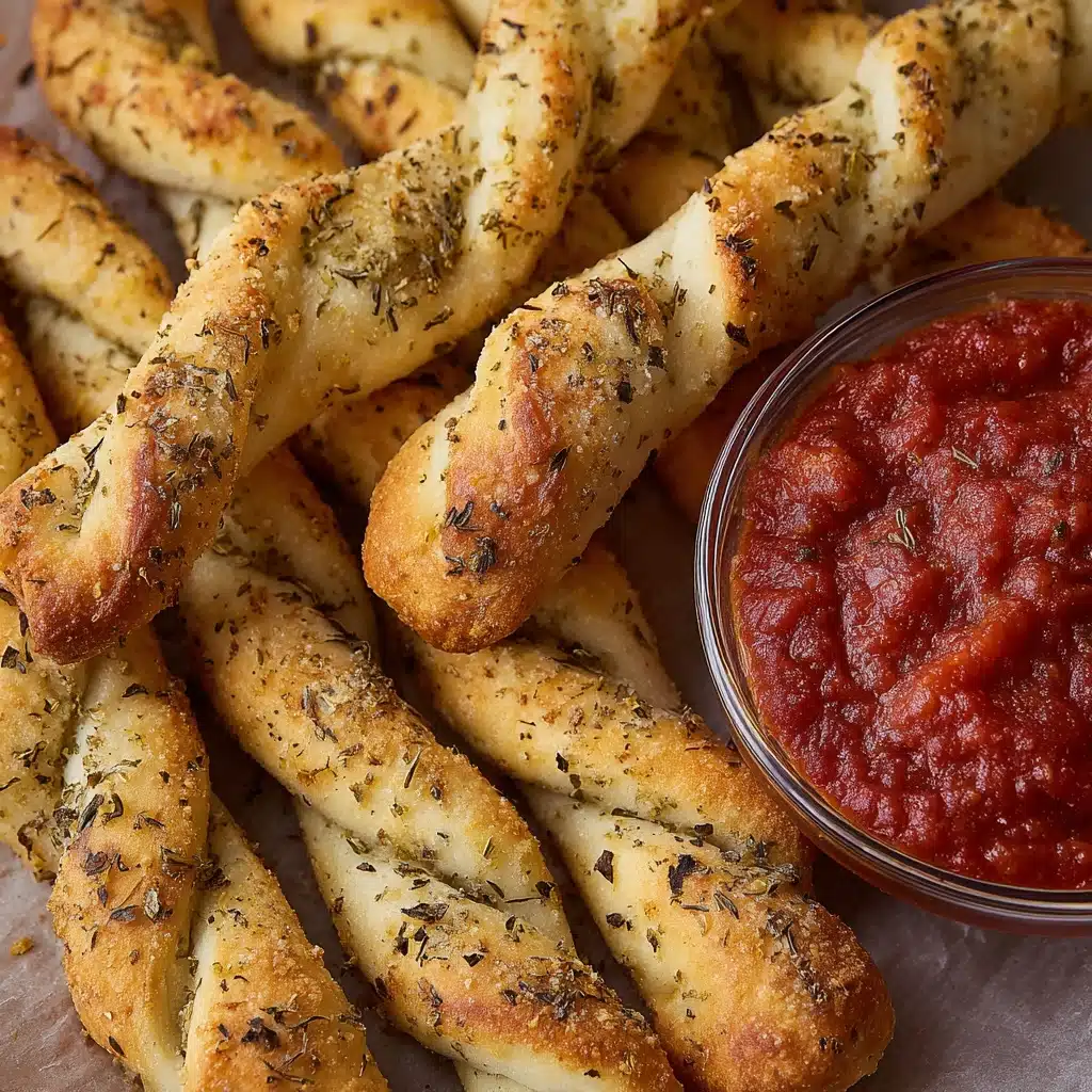 Buttery Garlic Twisted Breadsticks Recipe - Recipe Image