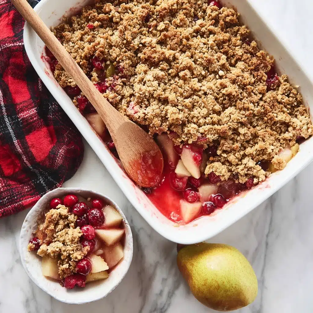 Cranberry Pear Crisp Recipe - Recipe Image