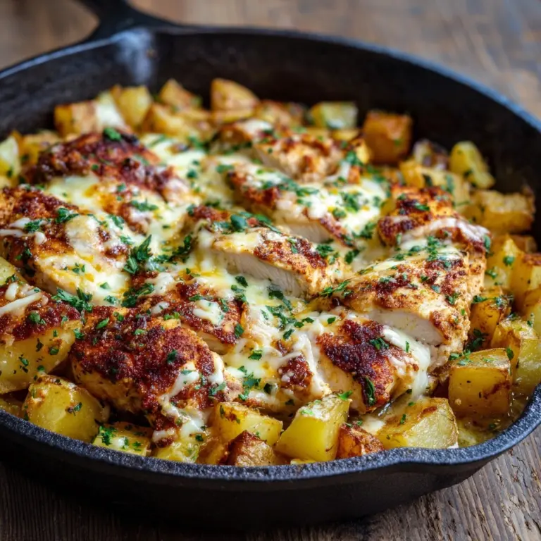Garlic Parmesan Chicken and Potatoes (One-Pan Dinner) Recipe