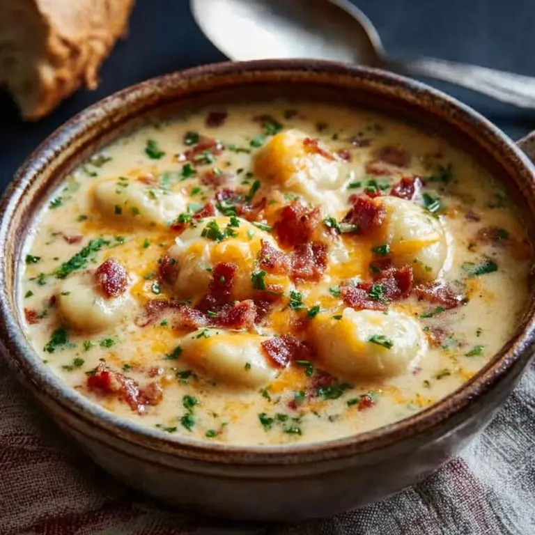 Bacon Cheddar Gnocchi Soup – A Rich and Creamy Comfort Meal Recipe