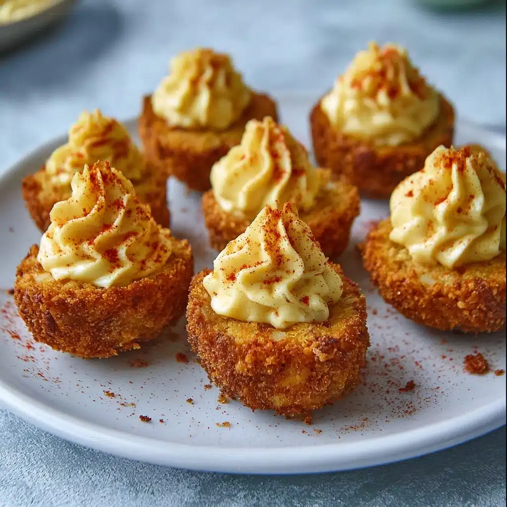 Cajun Style Fried Deviled Eggs Recipe - Recipe Image