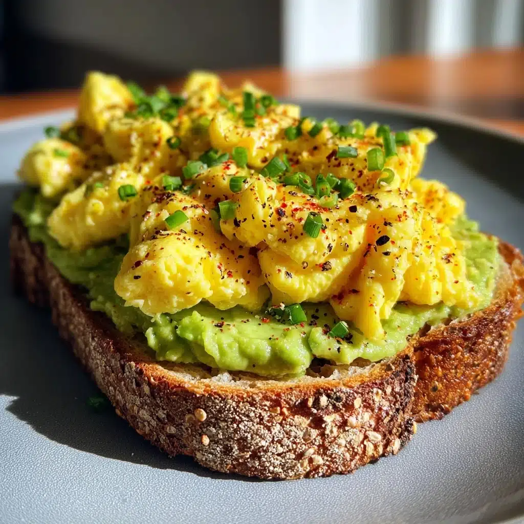 High Protein Scrambled Eggs Avocado Toast: 7 Healthy Ways Recipe - Recipe Image