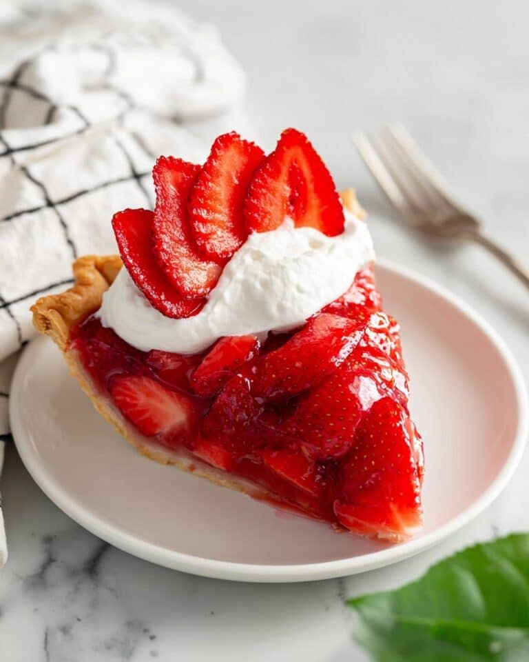 Strawberry Jello Pie with Fresh Strawberries and Cool Whip Recipe