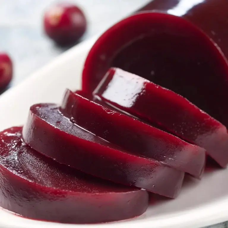 Jellied Cranberry Sauce {canned or refrigerated} Recipe