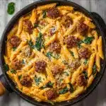 One Pot Creamy Cajun Sausage Pasta (30-Minutes) Recipe