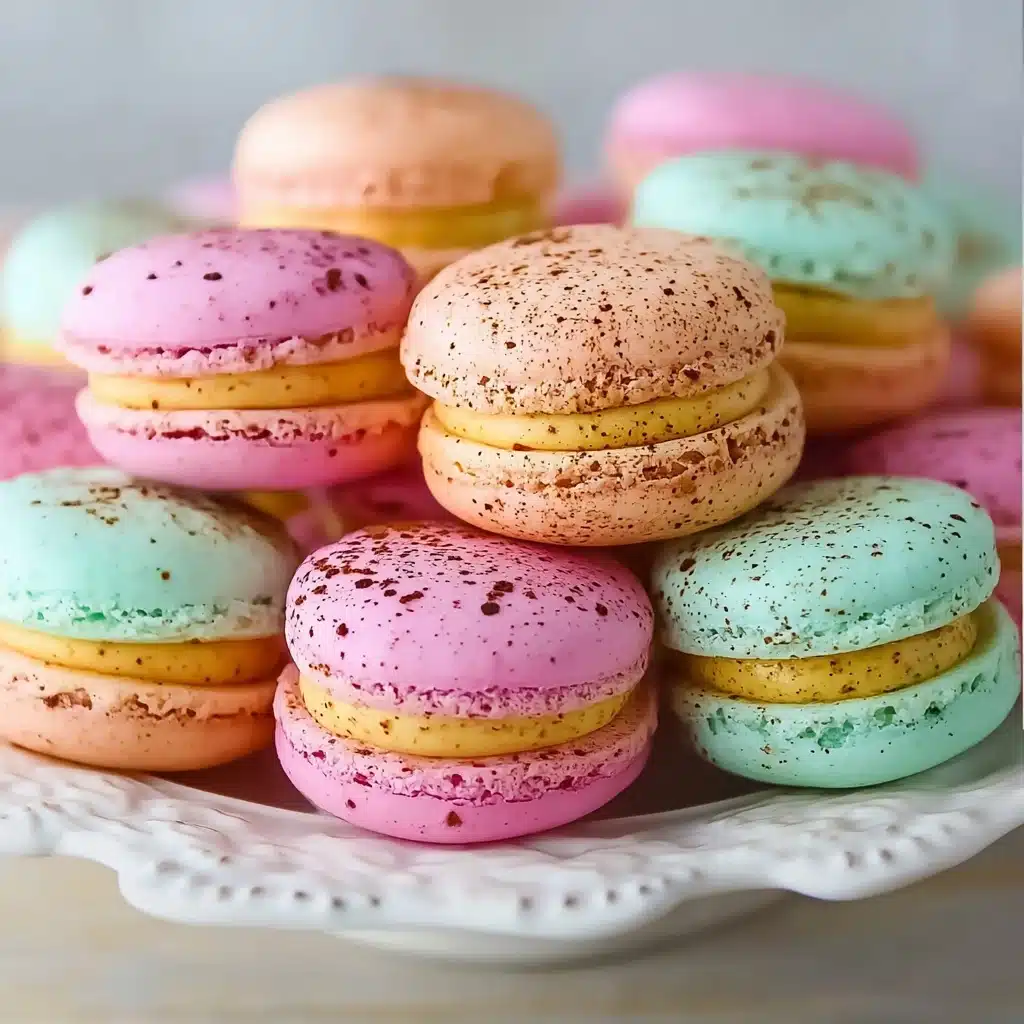 Peach Raspberry Macarons Recipe