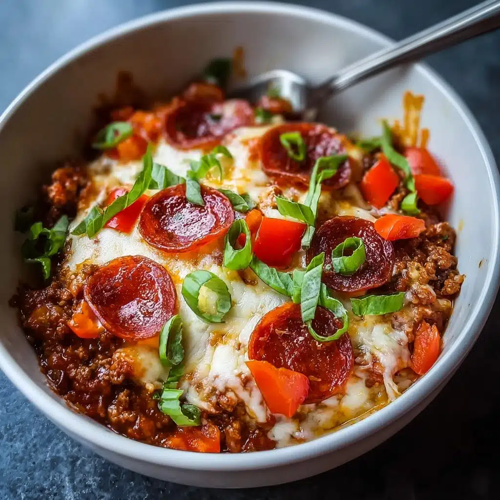 Low Carb Crustless Pizza Bowl Recipe - Recipe Image