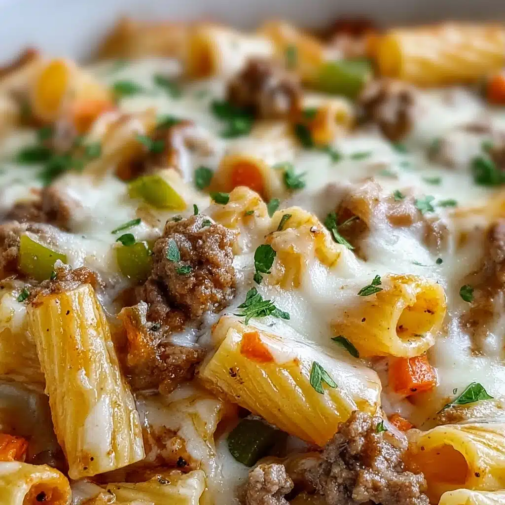 Philly Cheesesteak Pasta Recipe - Recipe Image