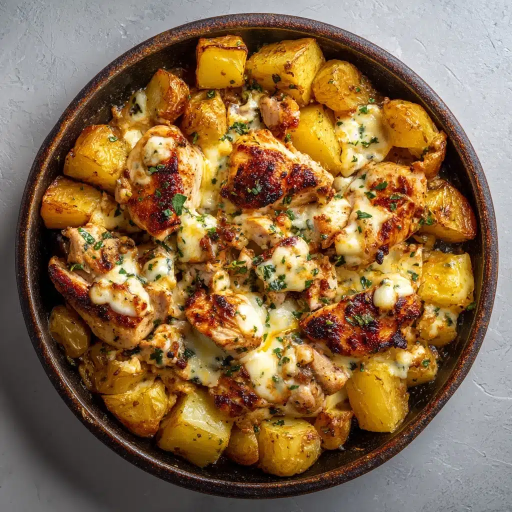 Garlic Parmesan Chicken and Potatoes (One-Pan Dinner) Recipe - Recipe Image