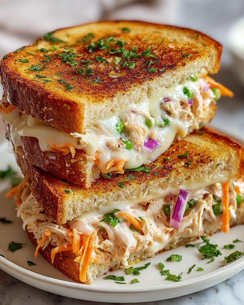 Cheesy Chicken Melt Sandwich Recipe