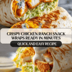 crispy chicken ranch snack wrap Recipe