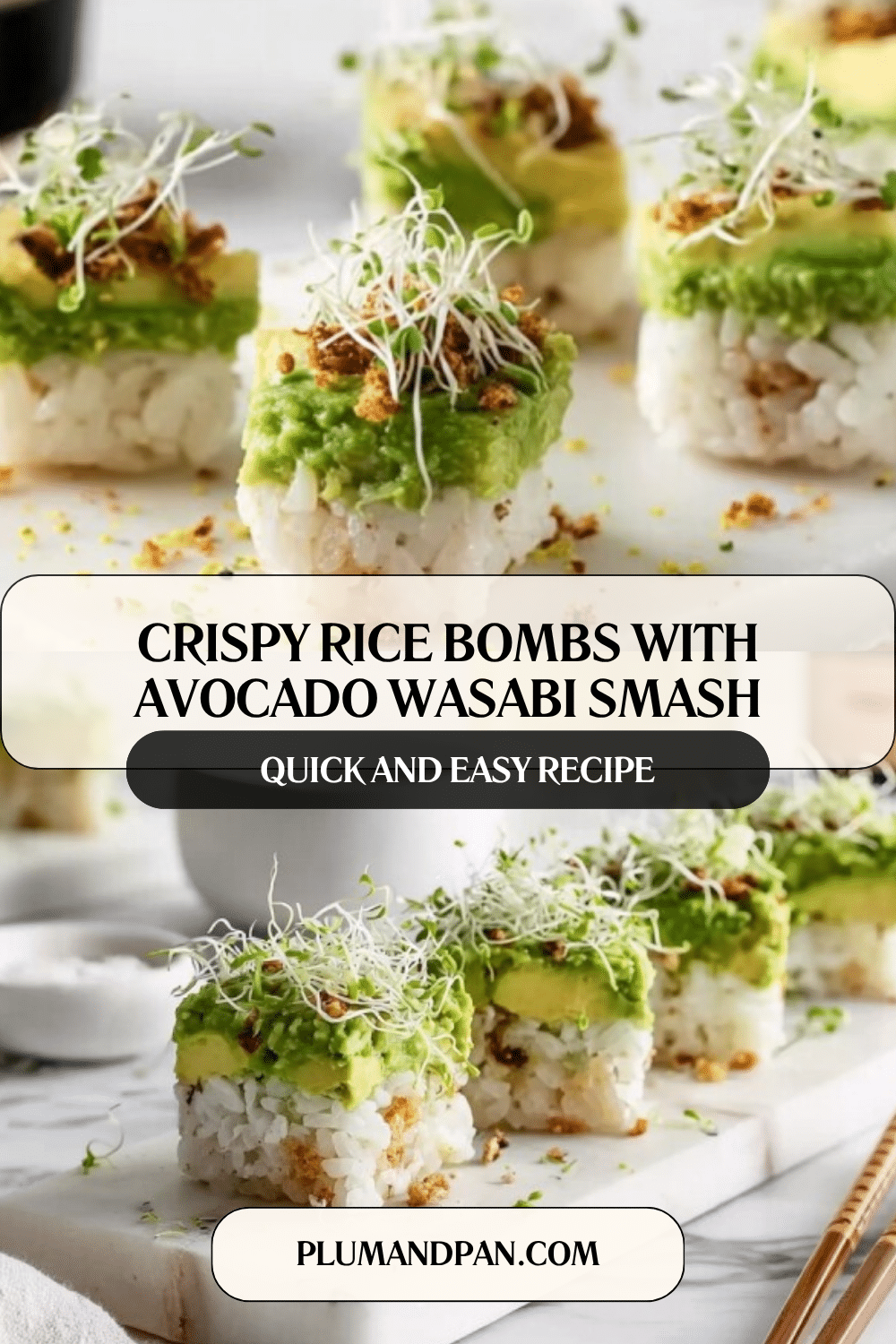 Wasabi Rice Recipe Crispy Rice Bombs with Avocado & Wasabi – Irresistible Snack