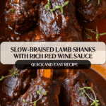 Lamb Shanks with Red Wine Sauce Recipe
