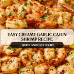 Easy Creamy Garlic Shrimp recipe